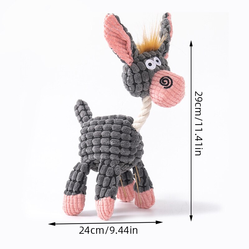 Brinquedo Pet de Veludo Cotelê SillyDonkey